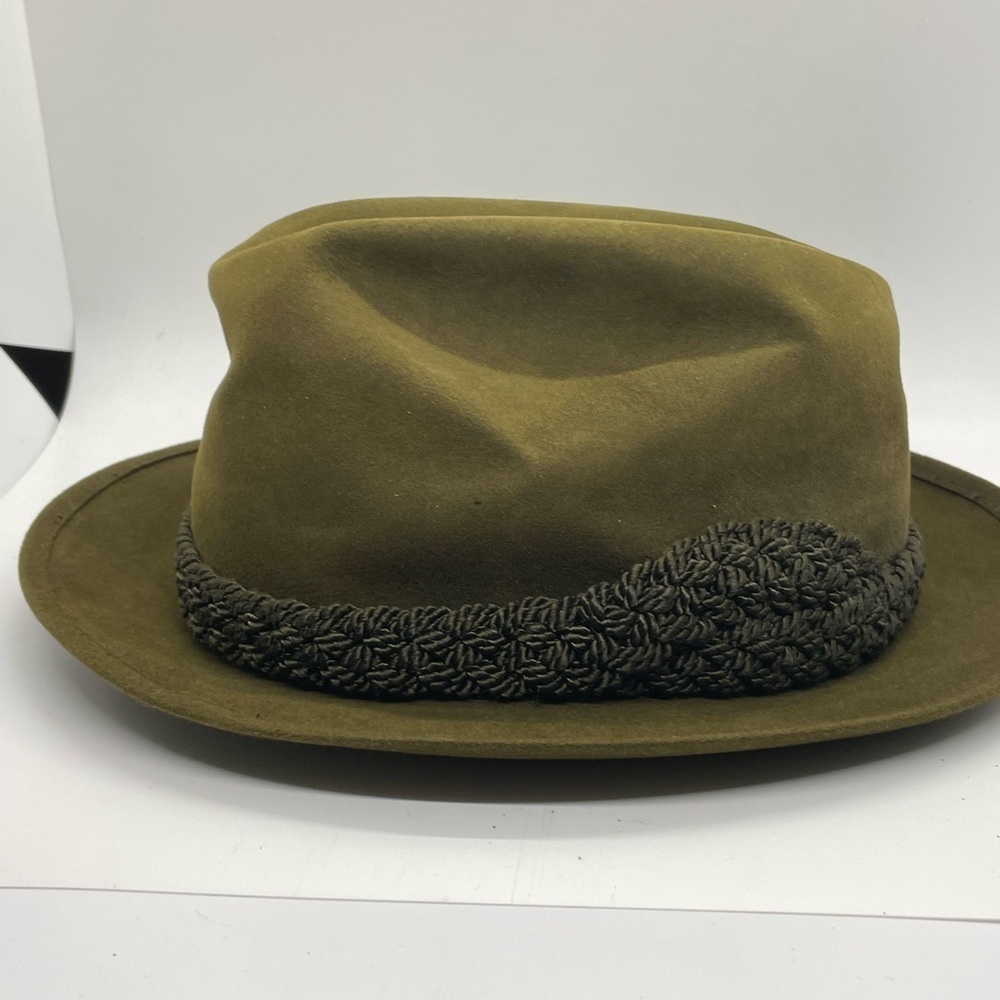Vintage 1960s Royal STETSON Fedora ~ size 7 ~ Trilby ~ Overwelt Edge' - Picture 3 of 15